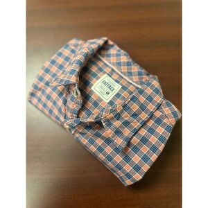 Fat Face Plaid Long Sleeve Button Up Shirt‎ Mens Large Regular Flannel Outdoors